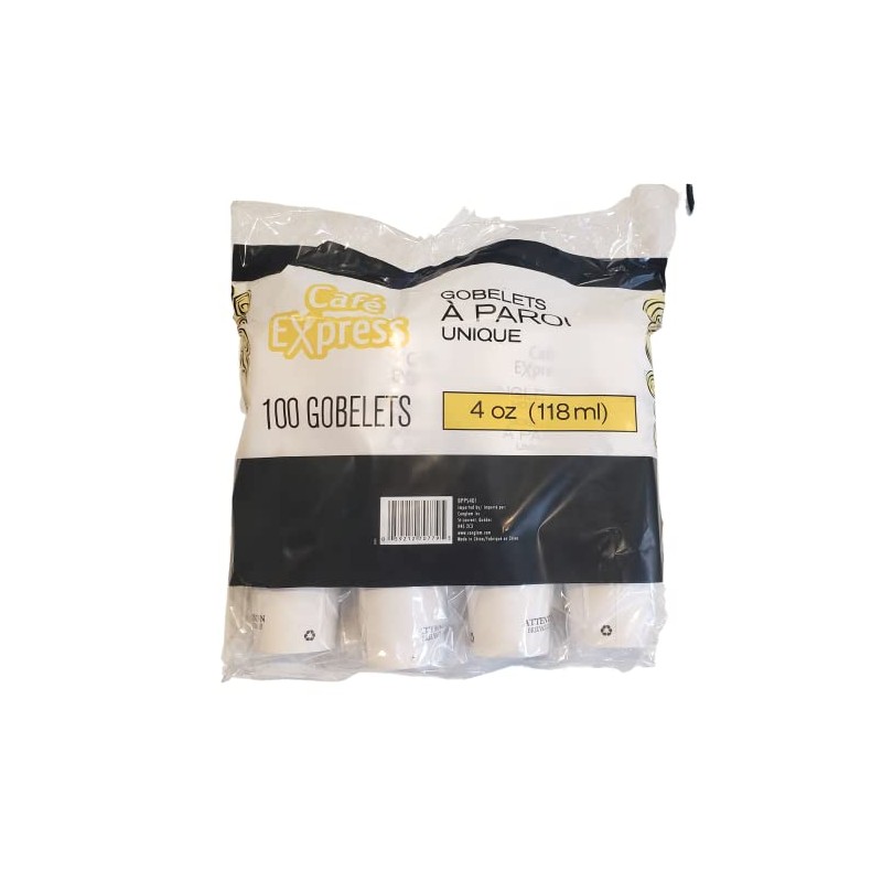 Cafe Express 4oz Espresso Cups Single Wall (Gobelets A Paroi