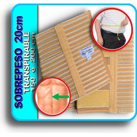 Mplus Faja Para Obesidad - Transpirable Sobrepeso 20 Cm Ventilada