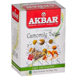 Akbar Chamomile Tea (Chamomile Twist Premium Quality Herbal Tea, 20 bags)