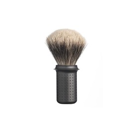 Tatara Masamune Shaving Brush | Classic Shaving Brush | Eco-Firendly | Stainless Steel (Finest Badger, Dark)