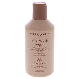 LErbolario Lerbolario shower gel - argan oil - amber, creamy scent - plant-based cleanser that deeply hydrates skin - 8.4 oz                          
