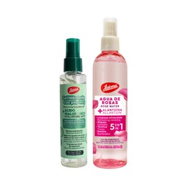 Jaloma  Gel Hidratante con Pepino, Revitalizador de la Piel, 120ml  Agua de Rosas, Tónico Facial, Relajante, Antioxidante, 250ml                      
