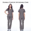 Dagacci Medical Uniform Women's Scrubs Set Stretch Ultra Soft Y-Neck