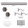 1 Inch Diameter Single Curtain Rods for Windows 48 to