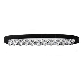 Womens Skinny Belt for Dresses Vintage Rhinestone Silver Stretch Waist Belt Retro Cinch BeltStretch Ladies Waist Belt