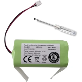 3000mAh Battery RVBAT850 for Shark Ion Robot Vacuum RV850 RV1001 RV1001AE RV1000S RV1100 UR1005AE UR1105ARUS RV2001WD RV2000WD