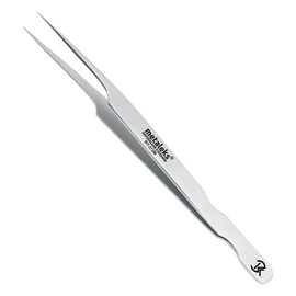 Professional Tweezers for Eyelash Extension Hand Crafted Japanese Stainless Steel Matt Finish (Oblique Tip)