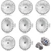 Formulen 8 Pieces Earring Backs for Droopy Ears, Large Earring