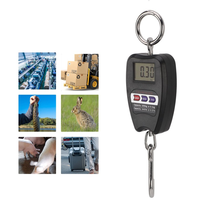 Portable Electronic Scale High Accuracy Digital Hanging Scale 200kg Weight