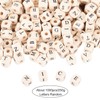 OLYCRAFT Pack of 1000 8 mm Alphabet Wooden Beads Wooden