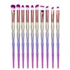 Lizzy 10pc 3D Diamond Makeup Brushes | Lovely Gradual Cosmetic
