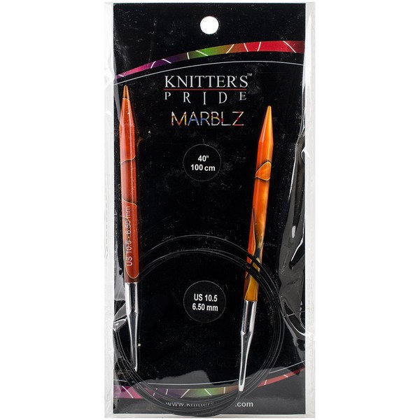 Knitter's Pride 10.5/6.5mm Marblz Fixed Circular Needles, 40"