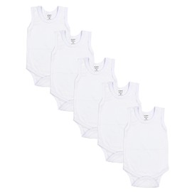 TupTam Baby Boys' Underarm Bodysuit, in Plain Colours, Pack of 5 - Colour mix 4, size: 68