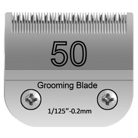 50# 0.2mm 1/125” Blade, Pet Grooming Clipper Replacement Blades, Detachable Blade Compatible with andis/wahl/Oster Dog Clippers (S50)