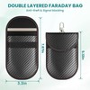 2 Pcs Faraday Case Vertical, Car Key Fob Protector, RFID