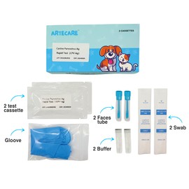 Artecare CPV Pet Test Kits, 2PCS Rapid Canine Parvo Test Kits for Dog Veterinary Services