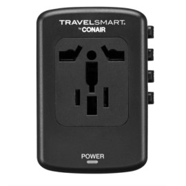 Conair Travel Smart Quick Charge All-in-One Adapter 4 USB-A ports & 1 USB-C port