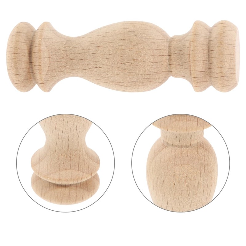 Generic 10pcs Unfinished Wood Balusters - Miniature Spindles for Dollhouse