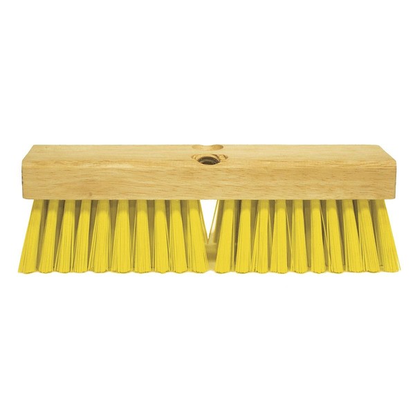 Deck Scrub Brush, 10"L, Medium