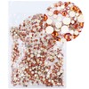 Rhinestones flat back gems round DIY decorative Nail Face and