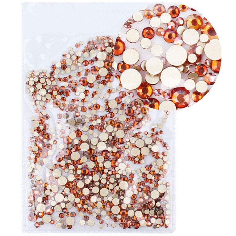 Rhinestones flat back gems round DIY decorative Nail Face and