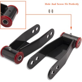 2" Rear Drop Lowering Shackle - 2 Inch Drop Shackles for Silverado 1500 Sierra 1500 1988-2019, Chevy and GMC C1500 C2500 1988-1998 Replaces # 410520