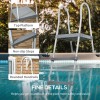 70\" Above Ground Swimming Pool Ladder with 48\" a Frame