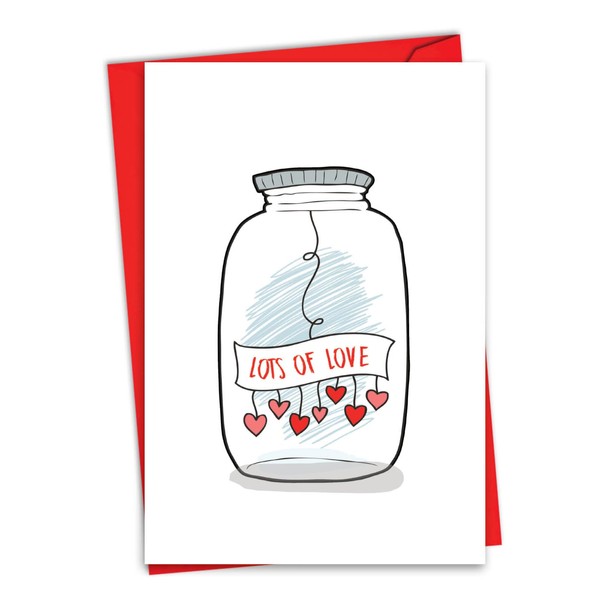 The Best Card Company Love Jar - Valentine's Day Greeting