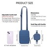 Mini bolsa cruzada con bolsa pequeña extraíble unisex ajustable multifuncional