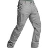 CQR Men's Flex Stretch Tactical Pants, Water Resistant Ripstop Cargo