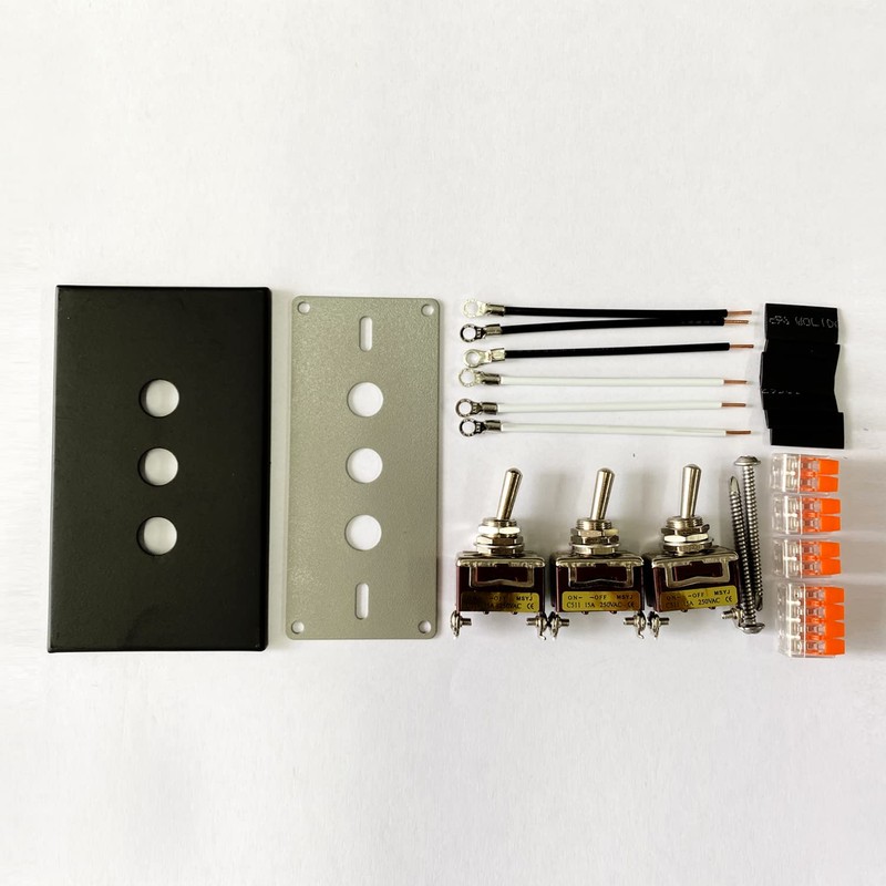 Aruastudio Retro Interior Light Switch ON-Off Set, Switch Panel, Toggle