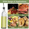 Leaflai Olive Oil Dispenser Bottle, 2 Pcs 4 Labels,1 Brush