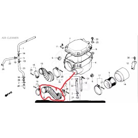 CPJ HONDA ATC 250ES BIG RED 250 INTAKE BOOT FRAME to AIR BOX DUCT 17252-HA0-000