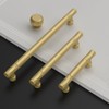 Asidrama 10 Pack 3 Inch(76mm) Brushed Gold Kitchen Cabinet Handles,