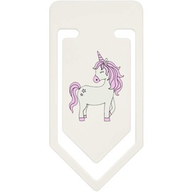 91mm 'Pink Haired Unicorn' Large Plastic Paper Clip (CC00045856)