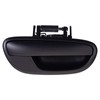 TRQ Rear Right Exterior Door Handle Black Passenger Side Compatible
