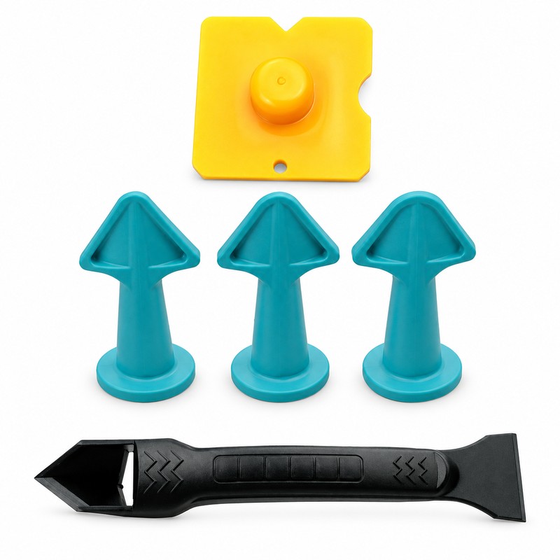 5-in-1 Caulking Tool Kit for Silicone Sealant Application – 3