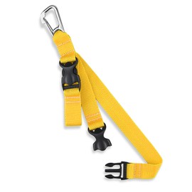 Owekfifv Scuba Fin & Mask Holder, Diving BC Fins Keeper and Mask Clip with Two Quick-release Loop Lanyard Webbing Strap for Diver, Fisher (Yellow)