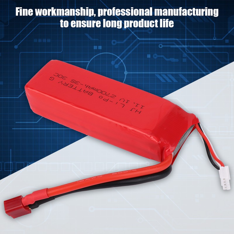 Remote Control Boats Toy Quadcopte 11.1V 2700mAh Lithium Battery Fit