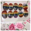 crystalmiracle Multi Chakra Thumb Stone Crystal Healing Wellness Worry Stone