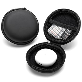 Earbud Storage Case, Semi-Hard Case, With Inner Net Pocket, Compact, Portable, Earphone Case, Small Items, Storage, Thin, Portable, Organization, Shockproof, Storage Case, Earphones, USB Drives,