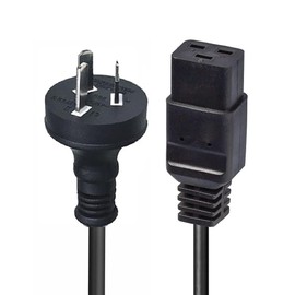 2m Power Cable 10A 3-Pin Plug to IEC C19 Socket