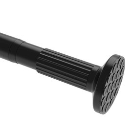 Tension Curtain Rod, 51-145 Inches,Spring Shower Tension Curtain Rod, Closet Rod, for Windows or Shower, Easy to Install, No Drilling, No Rust, for Bathroom, Rod Diameter 1.26 Inches, Black,Umimile