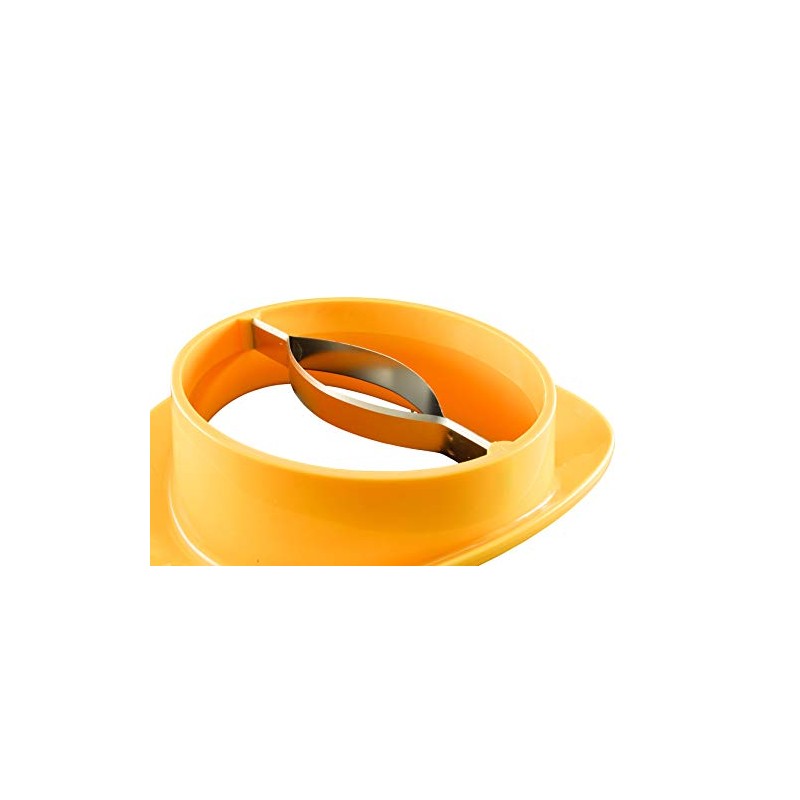 GSD Mango Slicer With Stand, Silver/Yellow
