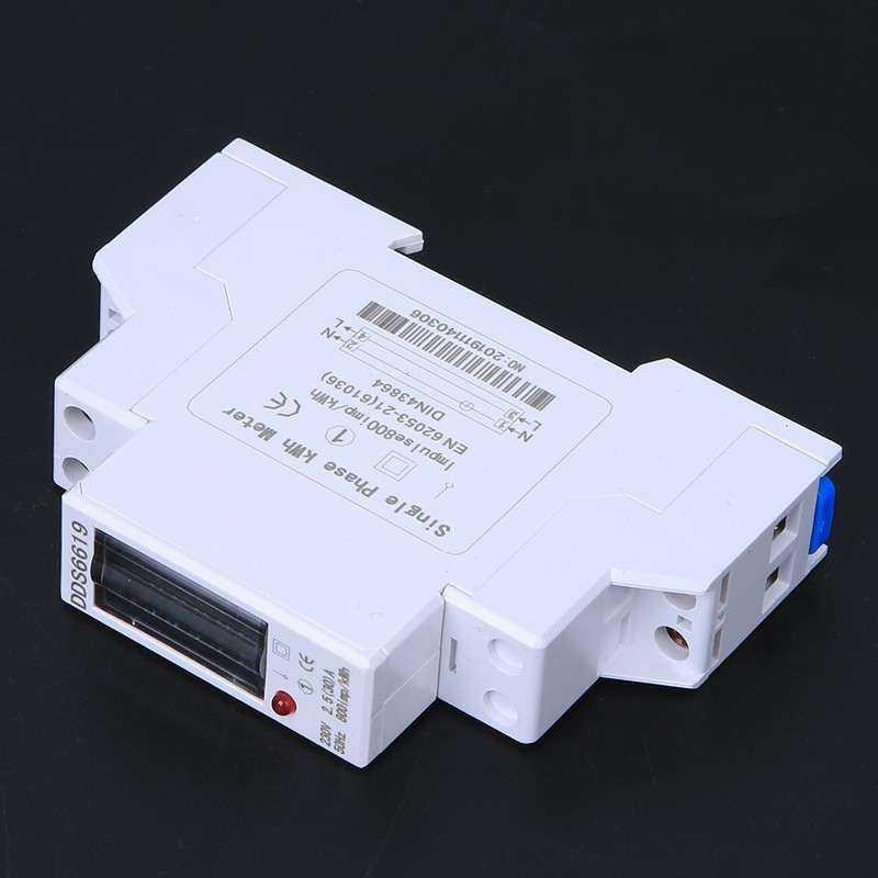 Energy Meter Din Rail 1P Single Phase Counter Household Appliances