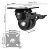 W B D WEIBIDA 2-inch Plate Swivel Caster Wheels Set
