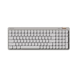 Flow Lite 100 Keys Low Profile Mechanical Keyboard, Swappable Rechargeable Wireless Keyboard with 2.4G Receiver, Bluetooth and Wired Connection for Windows, Mac/Spector Linear Switches (Marble)