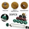 50Pcs Abrasive Buffing Wheels, 1 Inch Buffing Polishing Wheel Set