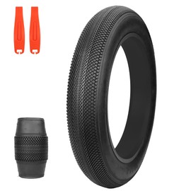 ZUKKA Bike Tire 24 x 4.0 Fat Bike Tire Replacement Tire Folding Mountain Bike Tire High-Density Bike Tires for Snow Beach BMX MTB Electric Bike (20x4.0 Inch/ 1 Pack)