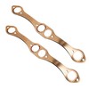 Vanlison SBC Header Gaskets Set Reusable Oval Port Copper Exhaust